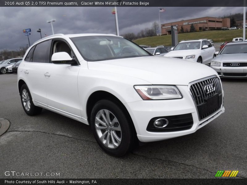 Glacier White Metallic / Pistachio Beige 2016 Audi Q5 2.0 TFSI Premium quattro