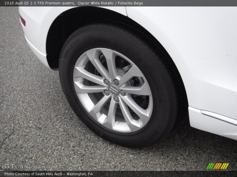 Glacier White Metallic / Pistachio Beige 2016 Audi Q5 2.0 TFSI Premium quattro