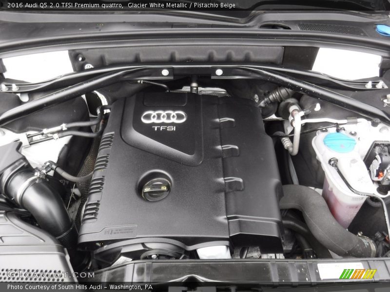 Glacier White Metallic / Pistachio Beige 2016 Audi Q5 2.0 TFSI Premium quattro