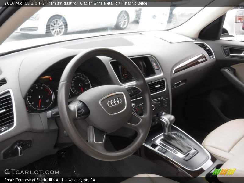 Glacier White Metallic / Pistachio Beige 2016 Audi Q5 2.0 TFSI Premium quattro