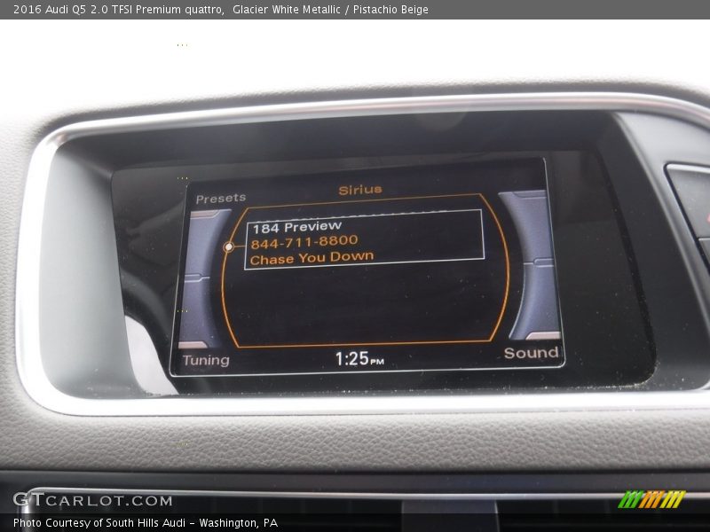 Glacier White Metallic / Pistachio Beige 2016 Audi Q5 2.0 TFSI Premium quattro