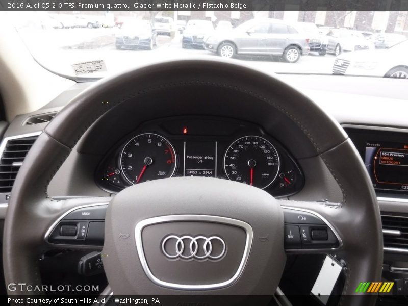 Glacier White Metallic / Pistachio Beige 2016 Audi Q5 2.0 TFSI Premium quattro