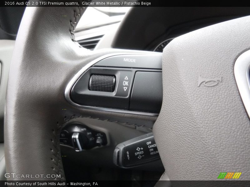 Glacier White Metallic / Pistachio Beige 2016 Audi Q5 2.0 TFSI Premium quattro