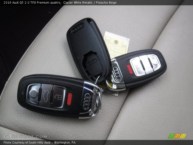 Glacier White Metallic / Pistachio Beige 2016 Audi Q5 2.0 TFSI Premium quattro
