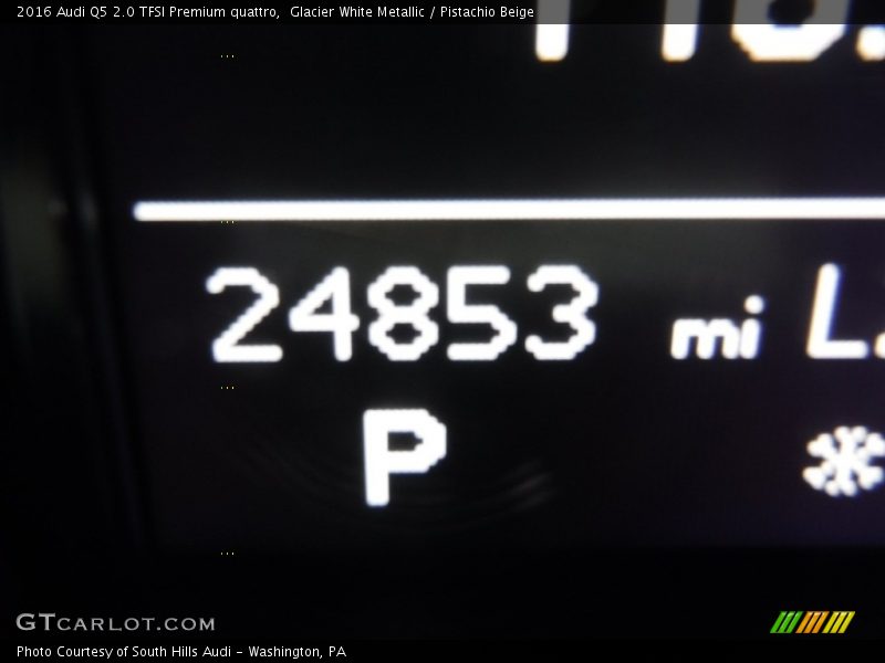 Glacier White Metallic / Pistachio Beige 2016 Audi Q5 2.0 TFSI Premium quattro
