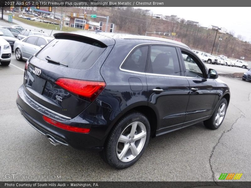 Moonlight Blue Metallic / Chestnut Brown 2017 Audi Q5 2.0 TFSI Premium Plus quattro