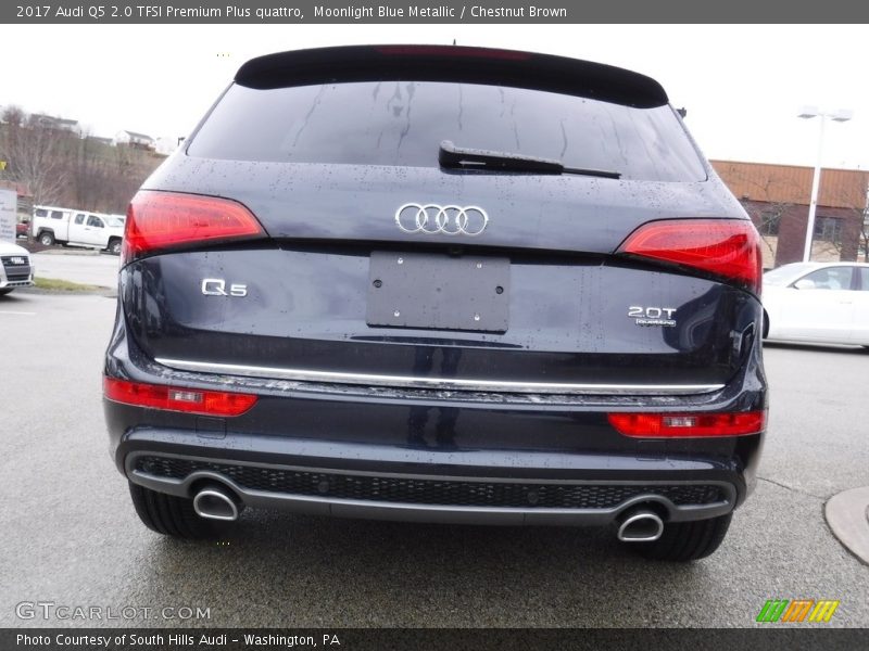 Moonlight Blue Metallic / Chestnut Brown 2017 Audi Q5 2.0 TFSI Premium Plus quattro