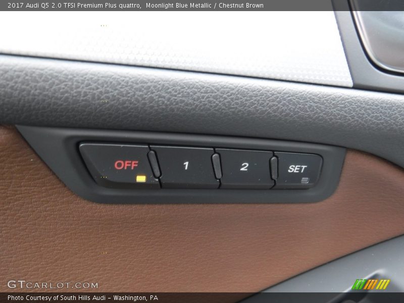 Moonlight Blue Metallic / Chestnut Brown 2017 Audi Q5 2.0 TFSI Premium Plus quattro