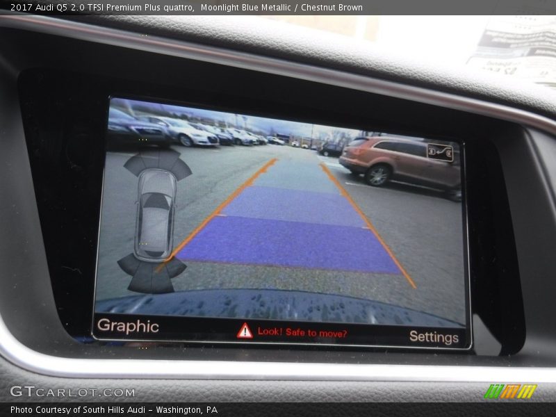 Moonlight Blue Metallic / Chestnut Brown 2017 Audi Q5 2.0 TFSI Premium Plus quattro