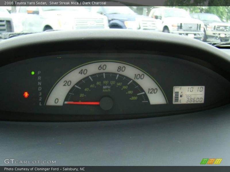 Silver Streak Mica / Dark Charcoal 2008 Toyota Yaris Sedan