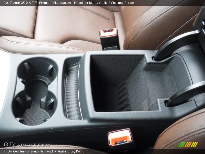 Moonlight Blue Metallic / Chestnut Brown 2017 Audi Q5 2.0 TFSI Premium Plus quattro