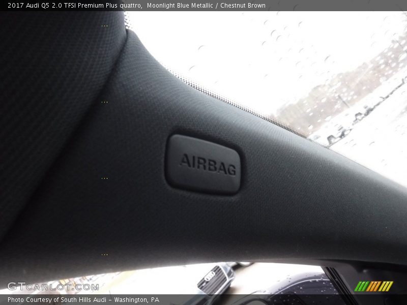 Moonlight Blue Metallic / Chestnut Brown 2017 Audi Q5 2.0 TFSI Premium Plus quattro