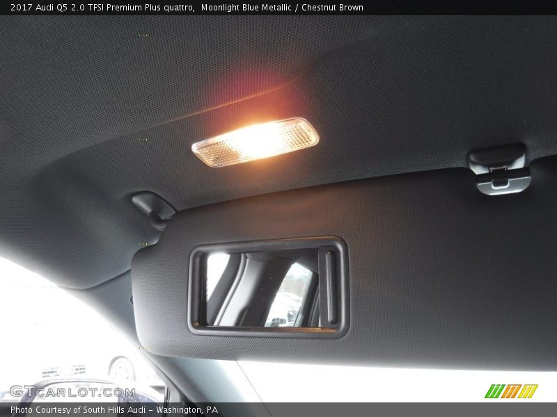 Moonlight Blue Metallic / Chestnut Brown 2017 Audi Q5 2.0 TFSI Premium Plus quattro