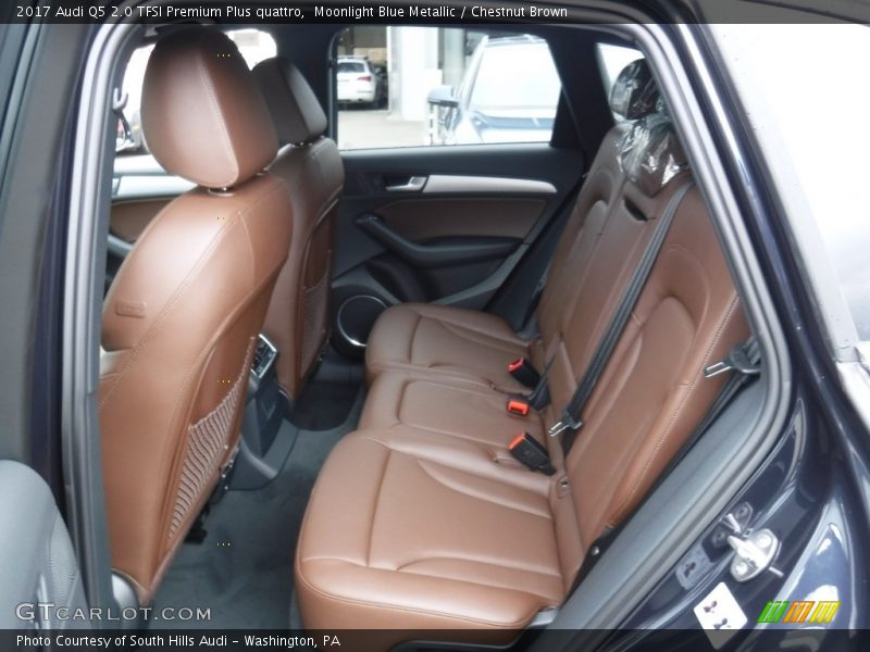 Moonlight Blue Metallic / Chestnut Brown 2017 Audi Q5 2.0 TFSI Premium Plus quattro
