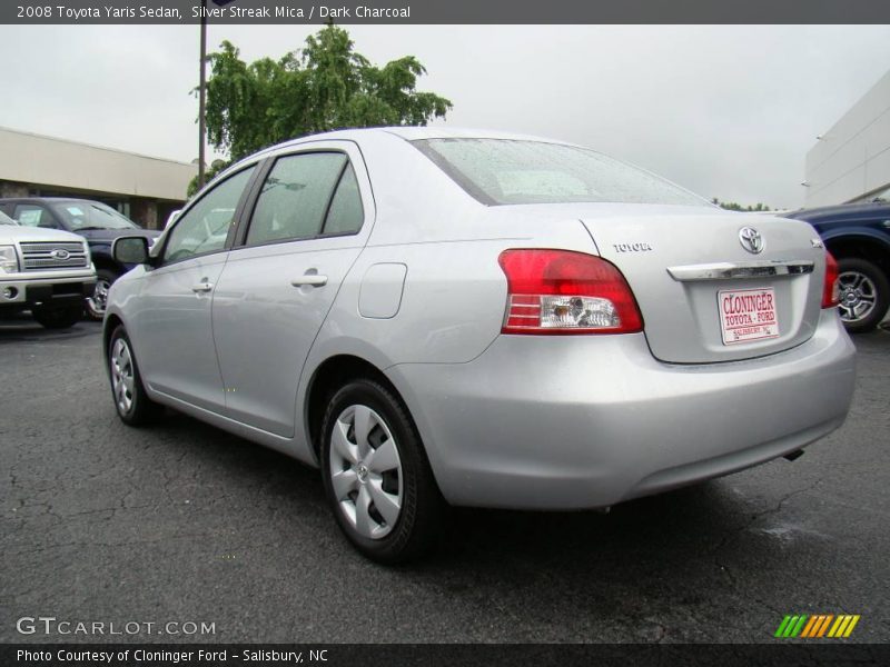 Silver Streak Mica / Dark Charcoal 2008 Toyota Yaris Sedan
