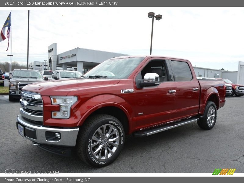Ruby Red / Earth Gray 2017 Ford F150 Lariat SuperCrew 4X4