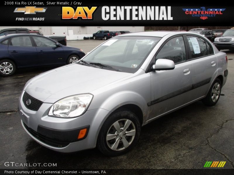 Silver Metallic / Gray 2008 Kia Rio LX Sedan