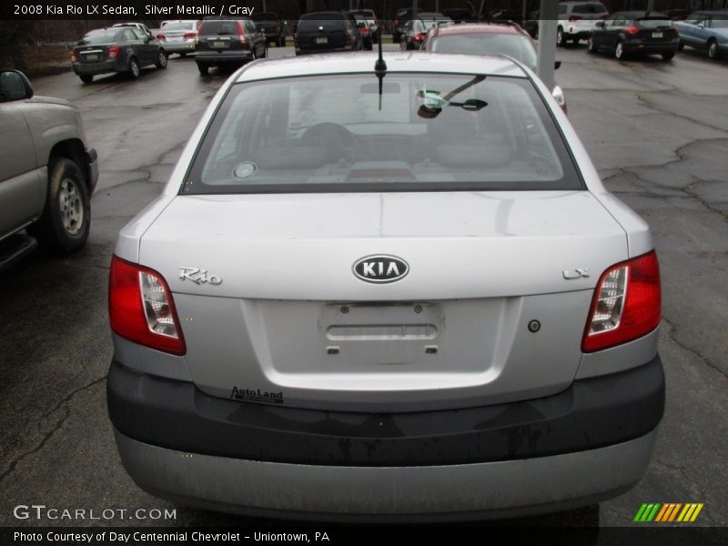 Silver Metallic / Gray 2008 Kia Rio LX Sedan