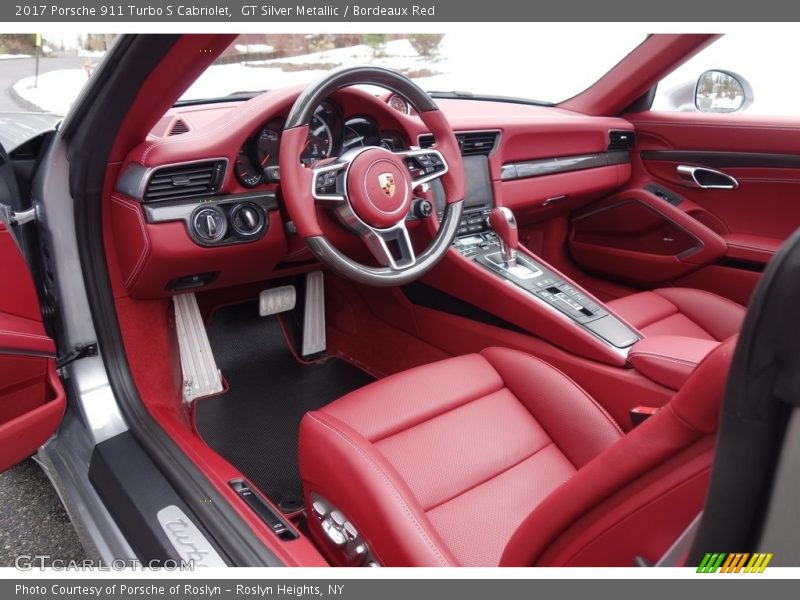  2017 911 Turbo S Cabriolet Bordeaux Red Interior