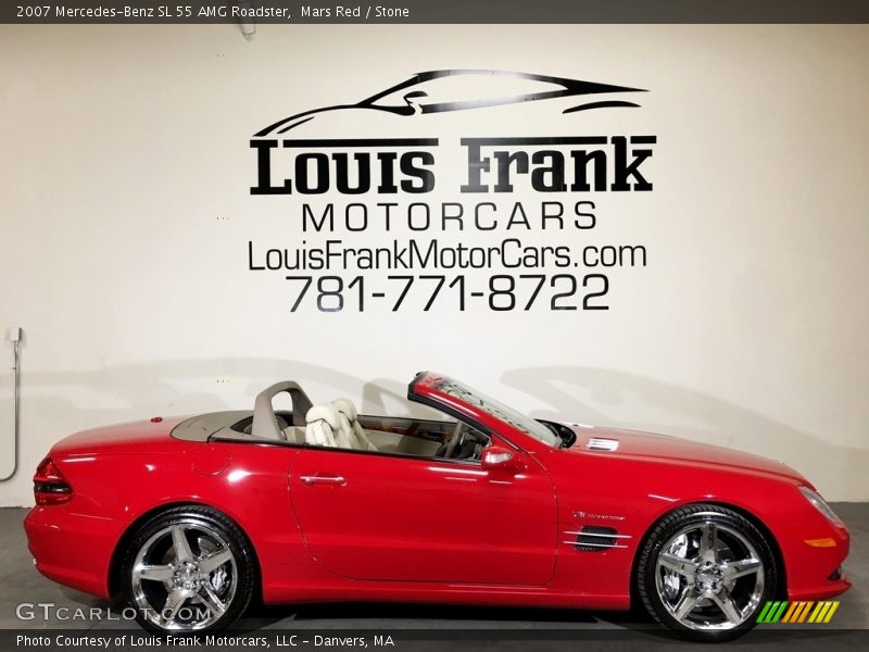 Mars Red / Stone 2007 Mercedes-Benz SL 55 AMG Roadster