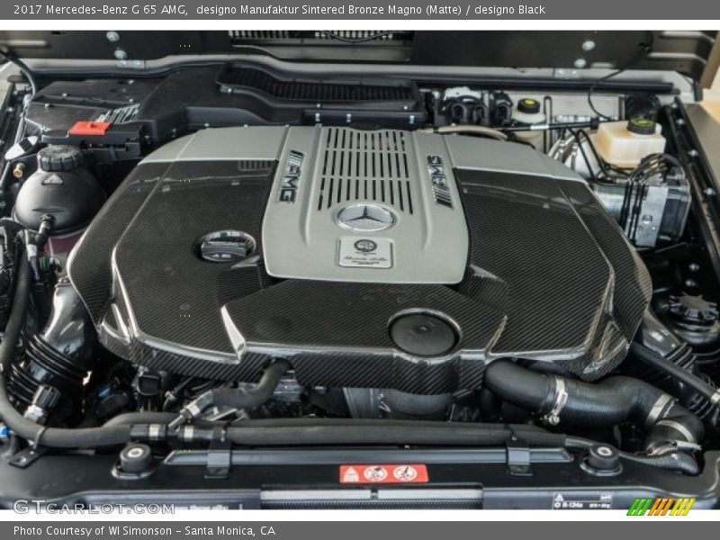  2017 G 65 AMG Engine - 6.0 Liter AMG biturbo SOHC 36-Valve V12