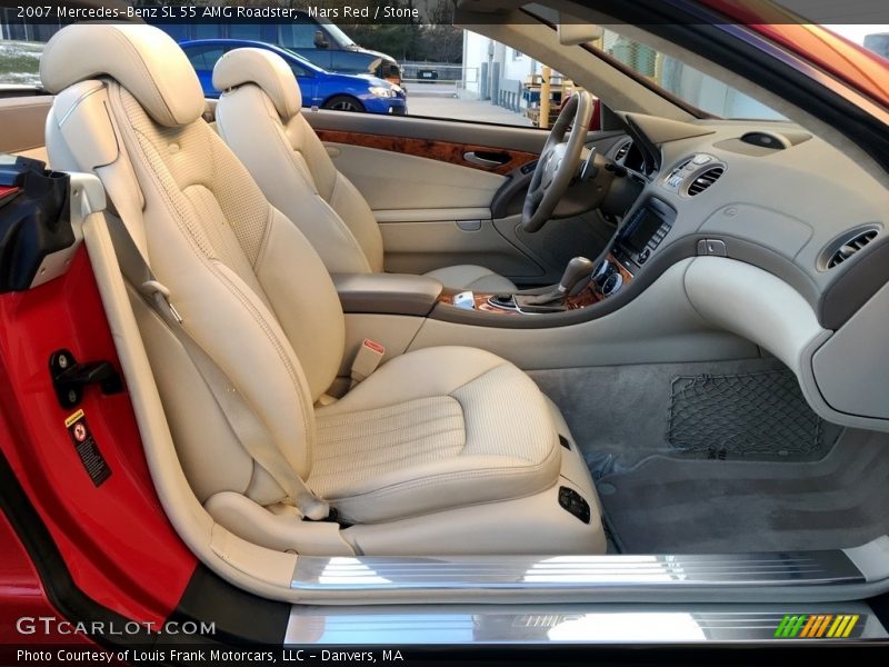 Mars Red / Stone 2007 Mercedes-Benz SL 55 AMG Roadster