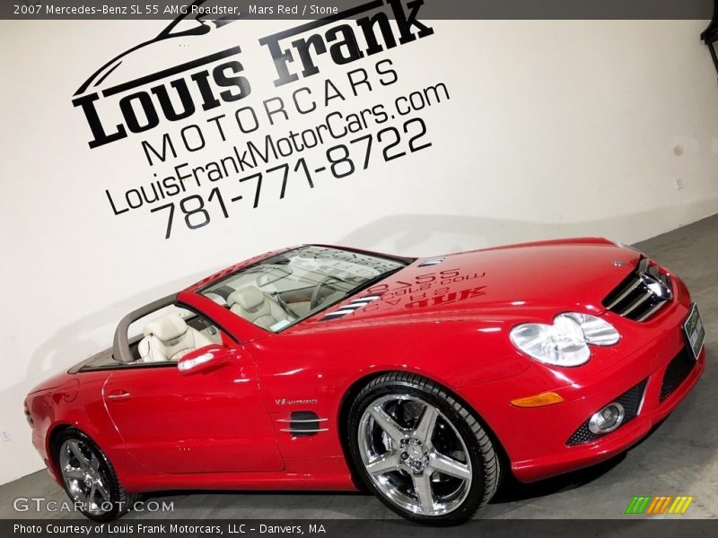 Mars Red / Stone 2007 Mercedes-Benz SL 55 AMG Roadster