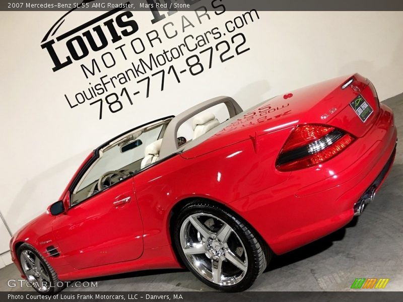 Mars Red / Stone 2007 Mercedes-Benz SL 55 AMG Roadster