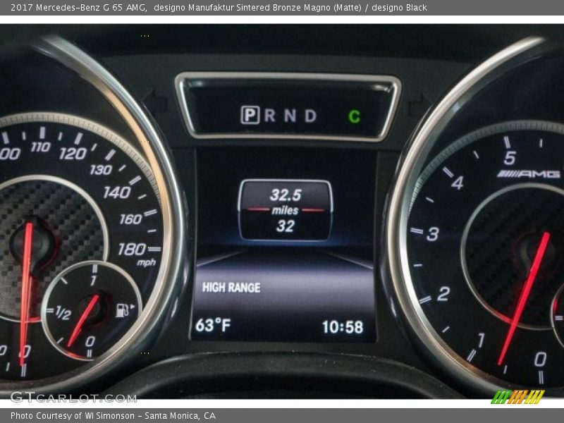  2017 G 65 AMG 65 AMG Gauges