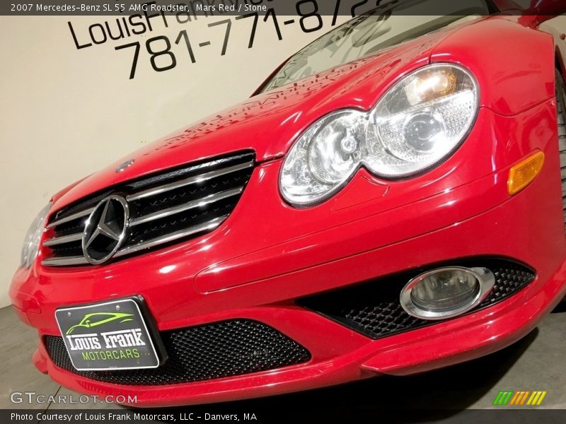 Mars Red / Stone 2007 Mercedes-Benz SL 55 AMG Roadster