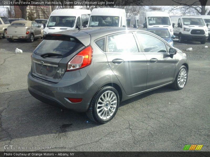 Storm Gray / Medium Light Stone 2014 Ford Fiesta Titanium Hatchback