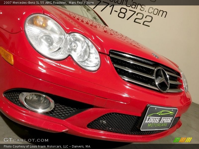 Mars Red / Stone 2007 Mercedes-Benz SL 55 AMG Roadster