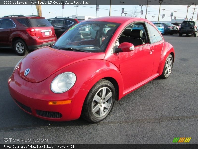 Salsa Red / Black 2006 Volkswagen New Beetle 2.5 Coupe