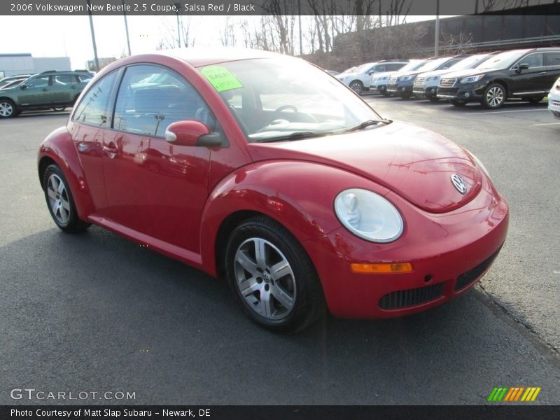 Salsa Red / Black 2006 Volkswagen New Beetle 2.5 Coupe