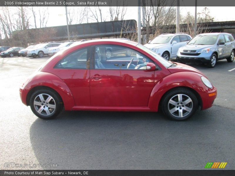 Salsa Red / Black 2006 Volkswagen New Beetle 2.5 Coupe