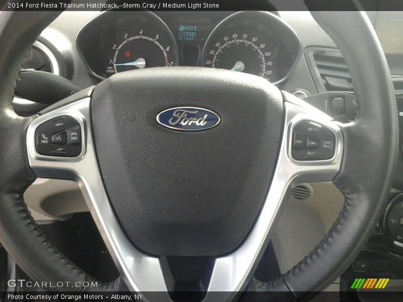 Storm Gray / Medium Light Stone 2014 Ford Fiesta Titanium Hatchback