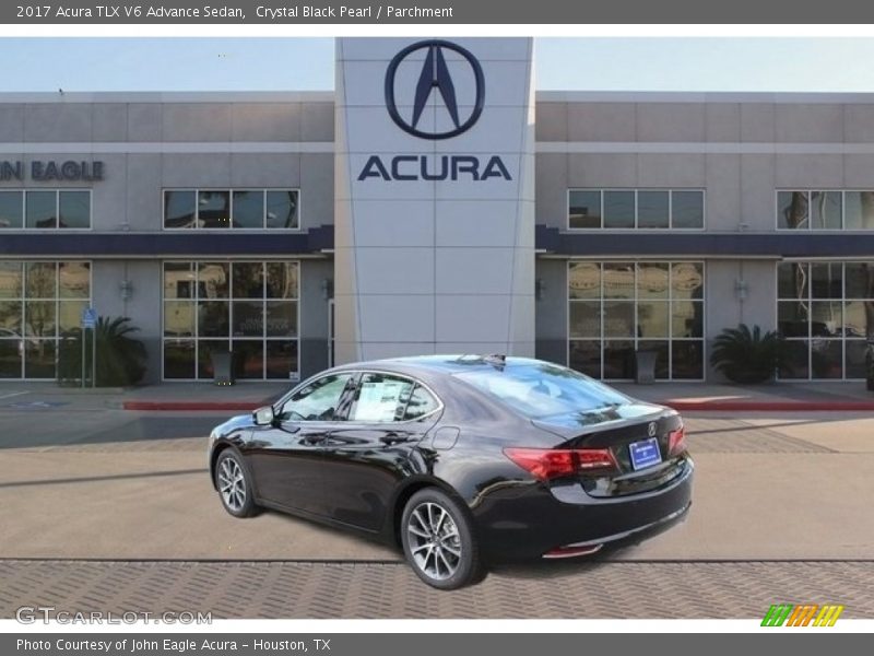 Crystal Black Pearl / Parchment 2017 Acura TLX V6 Advance Sedan