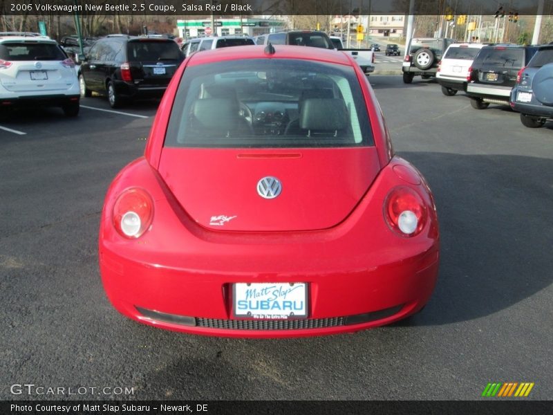 Salsa Red / Black 2006 Volkswagen New Beetle 2.5 Coupe