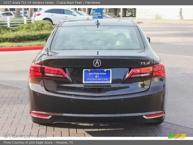 Crystal Black Pearl / Parchment 2017 Acura TLX V6 Advance Sedan