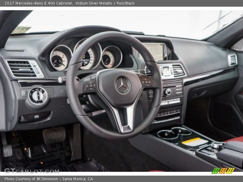 Iridium Silver Metallic / Red/Black 2017 Mercedes-Benz E 400 Cabriolet