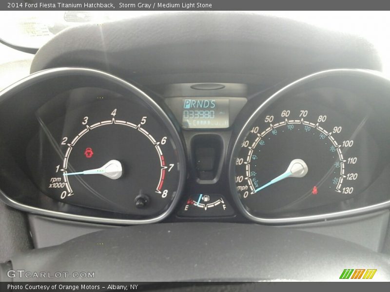 Storm Gray / Medium Light Stone 2014 Ford Fiesta Titanium Hatchback