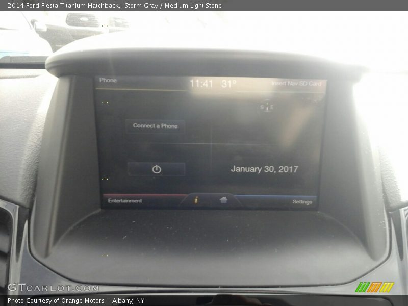 Storm Gray / Medium Light Stone 2014 Ford Fiesta Titanium Hatchback