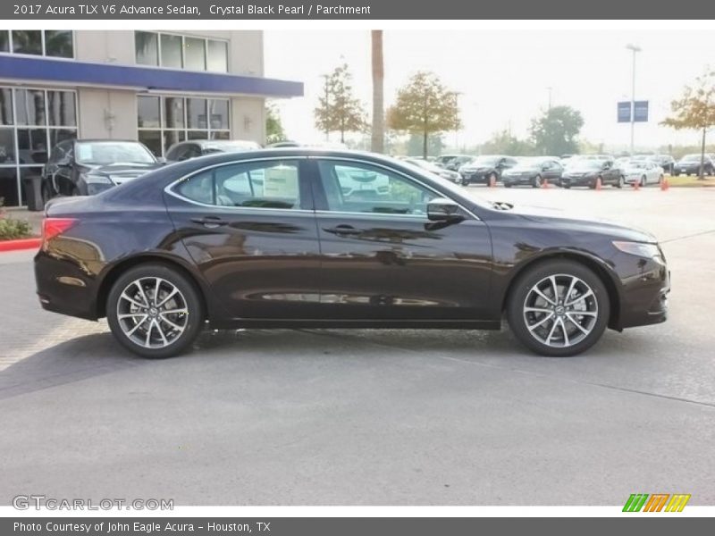 Crystal Black Pearl / Parchment 2017 Acura TLX V6 Advance Sedan