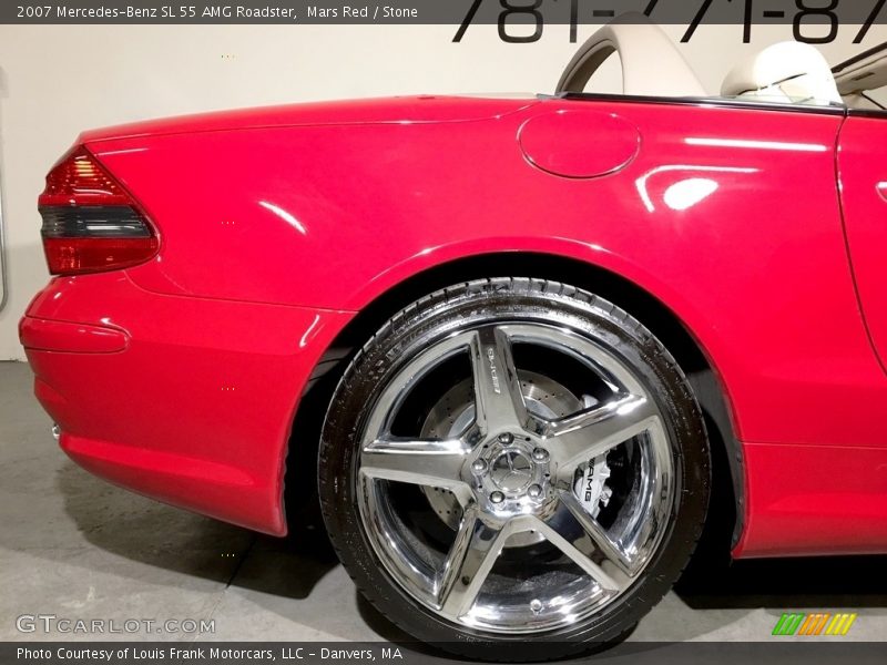 Mars Red / Stone 2007 Mercedes-Benz SL 55 AMG Roadster