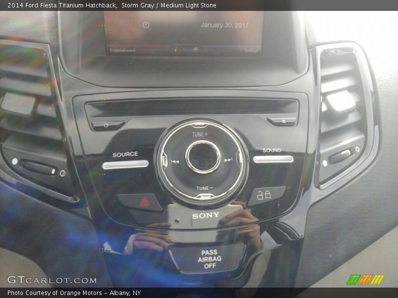 Storm Gray / Medium Light Stone 2014 Ford Fiesta Titanium Hatchback