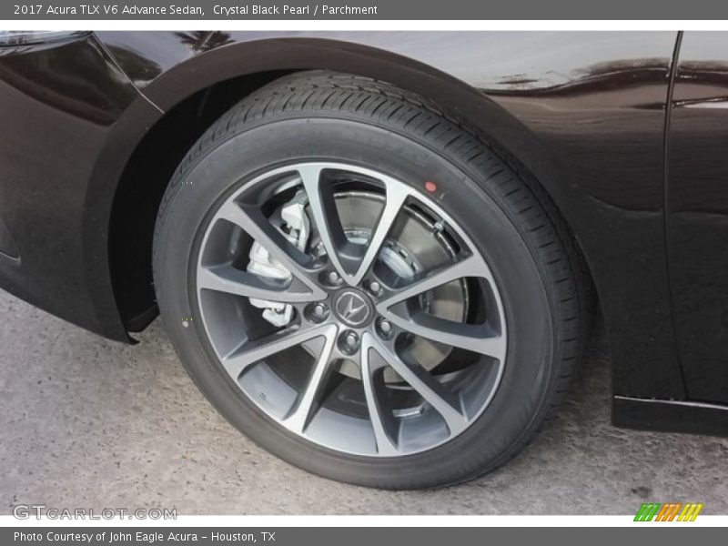 Crystal Black Pearl / Parchment 2017 Acura TLX V6 Advance Sedan