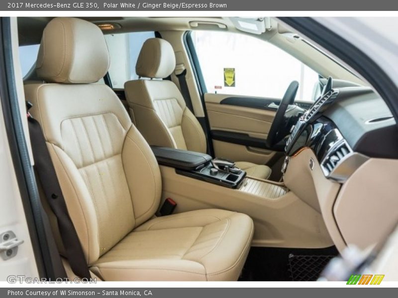 Polar White / Ginger Beige/Espresso Brown 2017 Mercedes-Benz GLE 350