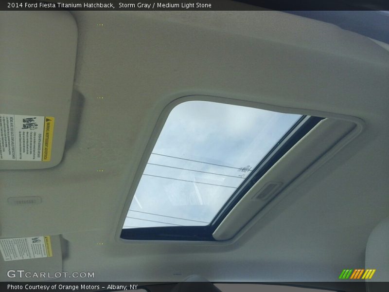 Storm Gray / Medium Light Stone 2014 Ford Fiesta Titanium Hatchback