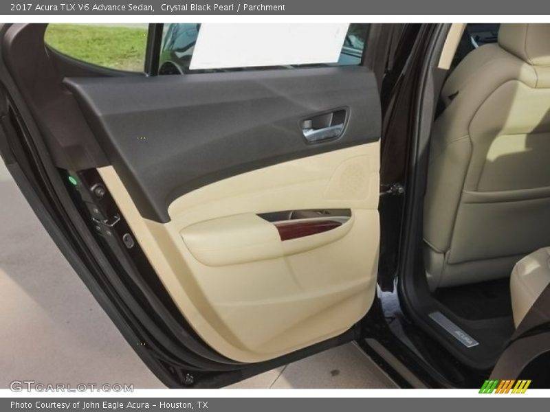 Crystal Black Pearl / Parchment 2017 Acura TLX V6 Advance Sedan