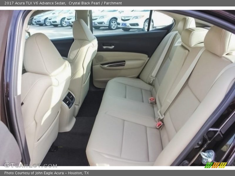 Crystal Black Pearl / Parchment 2017 Acura TLX V6 Advance Sedan